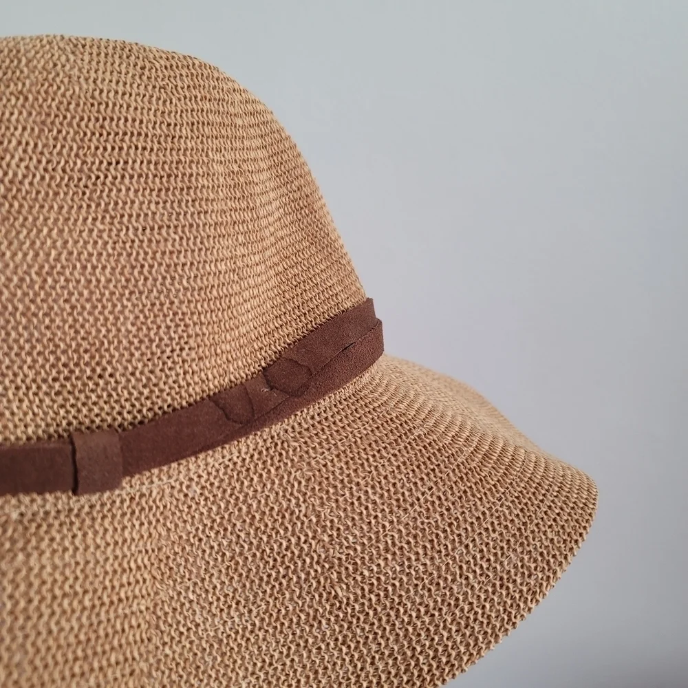 Wyeth Paper Straw Hat Floppy Neutral Sun‎ Summer Adult One Size